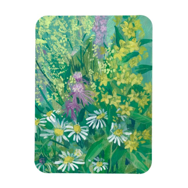 Summer Bloom Wildblumen Blume Blumenmuseum Magnet (Vertikal)