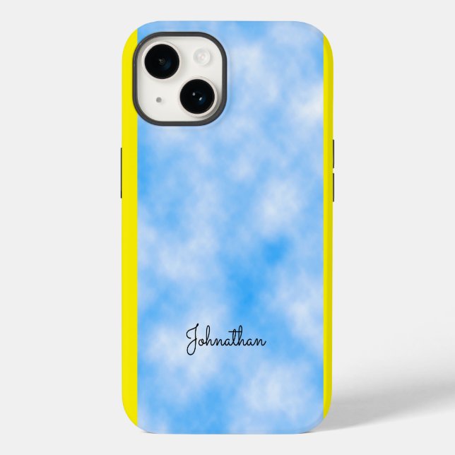 Summer Blue Cloud Case-Mate iPhone 14 Hülle (Rückseite)