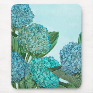 Summer Blue Hydrangea Bouquet Mousepad