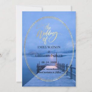 Summer Blue Ocean Beach Hochzeitseinladungen Save The Date