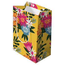 Summer Blume Bouquet Mittlere Geschenktüte