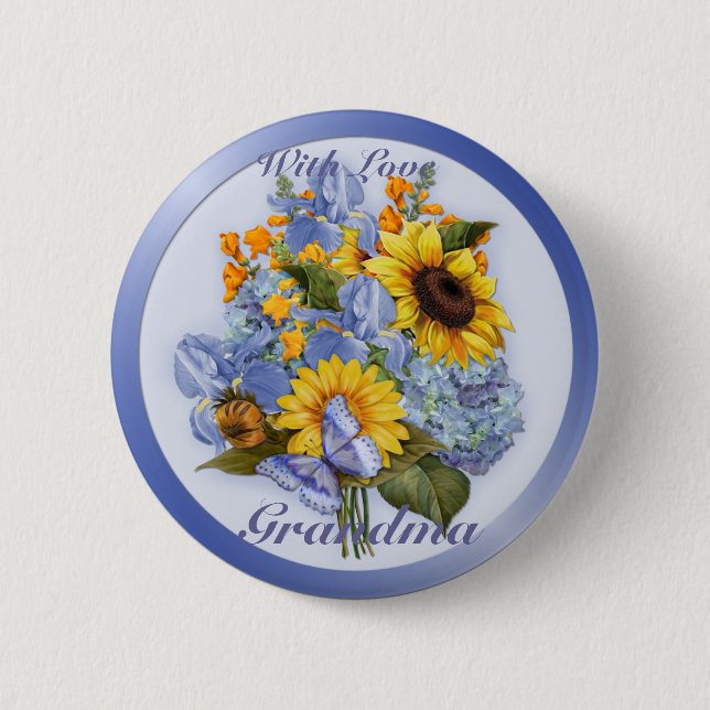 Summer Bouquet - Oma Button (Vorderseite)