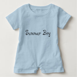 Summer Boy Typography Baby Romper T-shirt