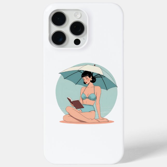 Summer Breeze Bikini Girl – Retro Beach Vibes Case-Mate iPhone Hülle (Rückseite)