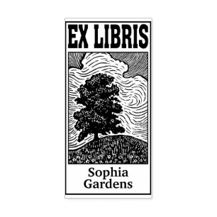 Summer Breeze Ex Libris Gummistempel