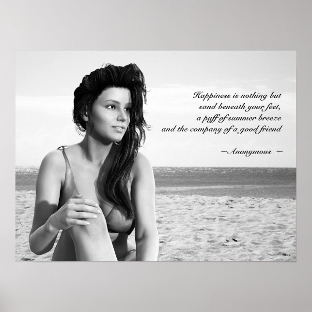 Summer Breeze Poster mit individualisierbarer Quot (Vorne)