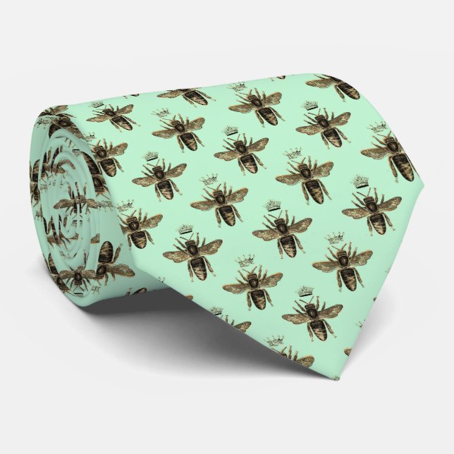 Summer Bumble Bee Neck Tie Krawatte (Gerollt)