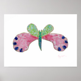 Summer Butterfly Print Poster