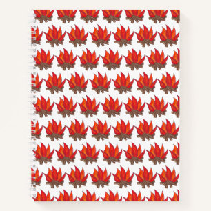 Summer Camp Campfire Toast Marshmallow Feuer Notizbuch