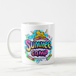 Summer Camp - farbenfrohe Sommercamp Kaffeetasse