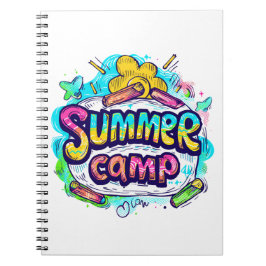Summer Camp - farbenfrohe Sommercamp Notizblock