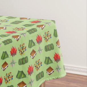 Summer Camp Kompass Campfire S'mores Zelt Trailmix Tischdecke