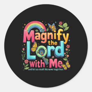 Summer Camp Magnify The Lord Christlich Vbs 2025 Runder Aufkleber