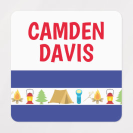 Summer Camp Personalisiert Bekleidungsmarken Etiketten