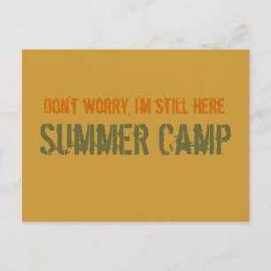 Summer Camp Postcard Postkarte