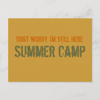 Summer Camp Postcard Postkarte