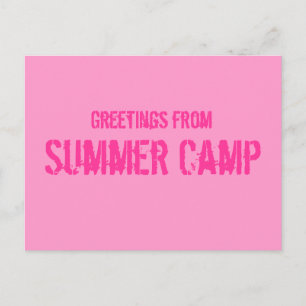 Summer Camp Postcard Postkarte