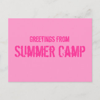 Summer Camp Postcard Postkarte