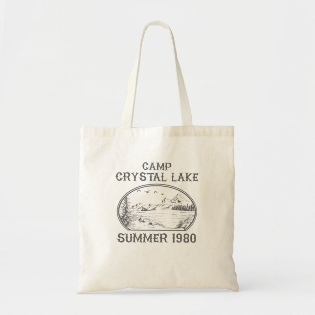 Summer Camp Retro 1980 Crystal Clear Lake Hallowee Tragetasche (Vorne)