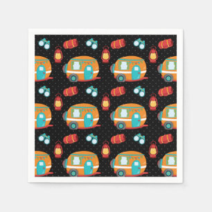 Summer Camp - Wählen Sie Ihre Hintergrundfarbe Serviette