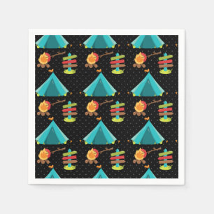 Summer Camp - Wählen Sie Ihre Hintergrundfarbe Serviette