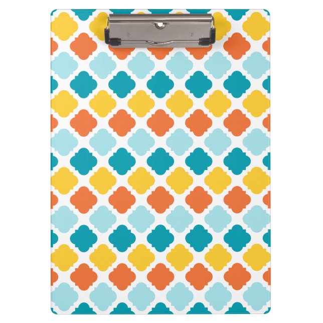 Summer Carnival Pattern Klemmbrett (Vorderseite)