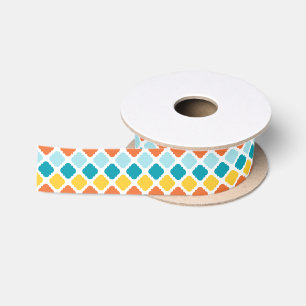 Summer Carnival Pattern Satinband