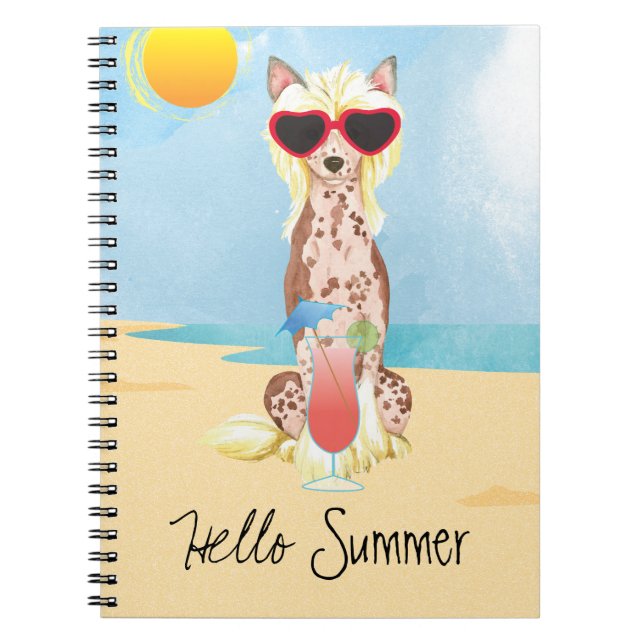 Summer Chinese Created Notizblock (Vorderseite)