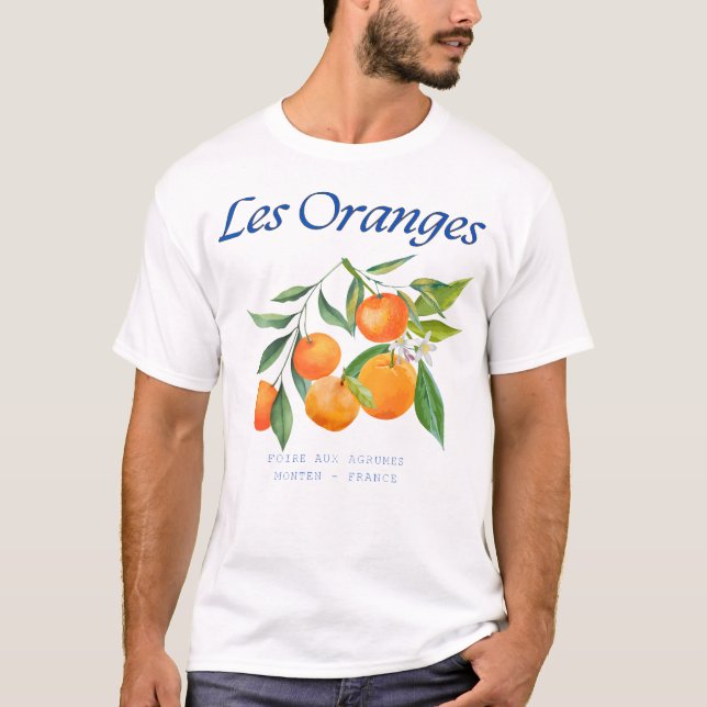 Summer Citrus fair Les Orange Foire aux Agrumes Mo T-Shirt (Vorderseite)