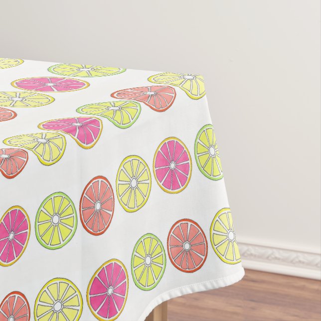 Summer Citrus Frucht Orange Limon Lemon Grapefruit Tischdecke (Beispiel)