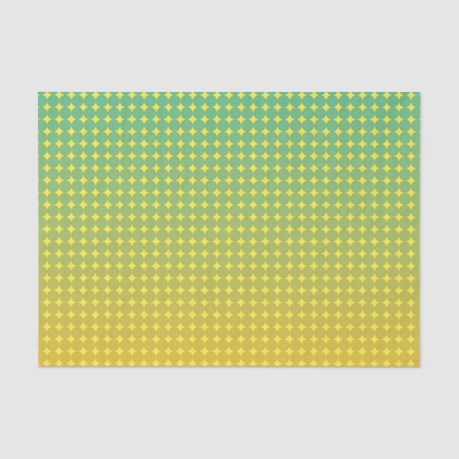Summer Citrus Green und Orange Ombre Muster Seidenpapier (Vorderseite)