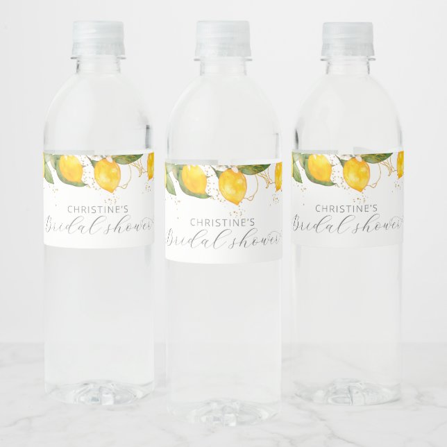 Summer Citrus Lemon Brautparty (Flaschen)