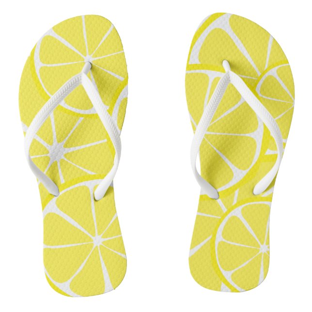 Summer Citrus Lemon FlipFlops (Fußbett)