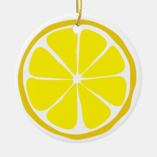 Summer Citrus Lemon Ornament