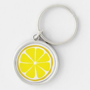 Summer Citrus Lemon Schlüsselanhänger