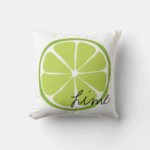 Summer Citrus Limon Throw Kissen