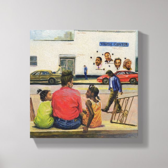 Summer City Stoop 2000 Leinwanddruck (Vorderseite)