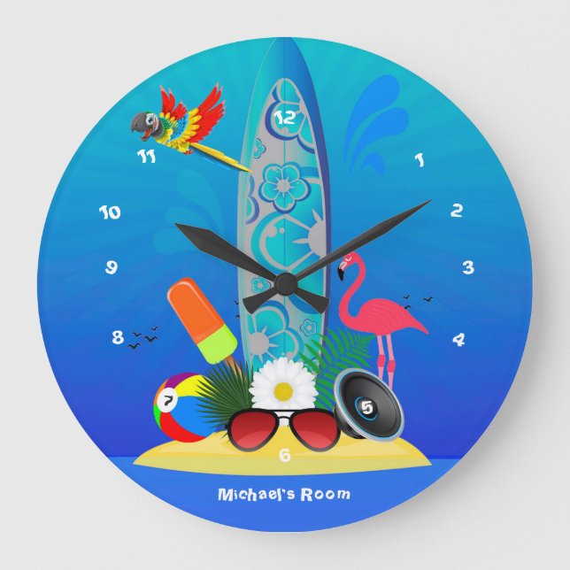 Summer Club Beach House Große Uhr (Vorderseite)