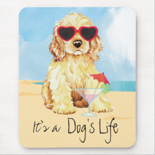 Summer Cocker Spaniel Mousepad