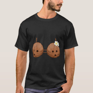 Summer Coconut Bra Halloween Kostüm Hawaii Aloha T-Shirt