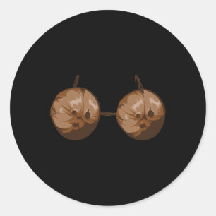 Summer Coconut Bra Halloween Kostümspass Outfit Gi Runder Aufkleber