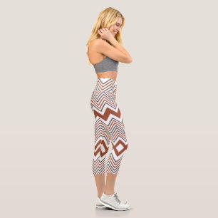 Summer Colorful Zigzag Frauen Capri Leggings