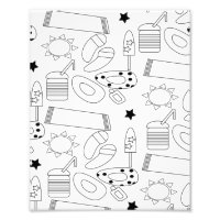 Summer Coloring Mat Beach Thema