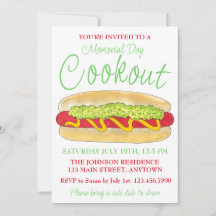 Summer Cookout Picnic Maine Red Snapper Hotdog ME