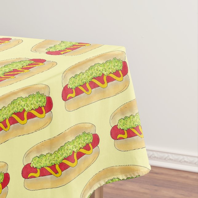 Summer Cookout Picnic Maine Red Snapper Hotdog ME Tischdecke (Beispiel)