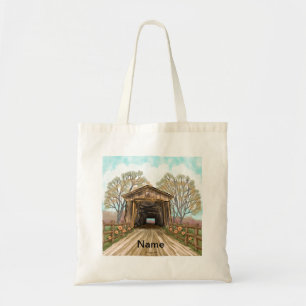 Summer Covered Bridge Tote Bag Tragetasche