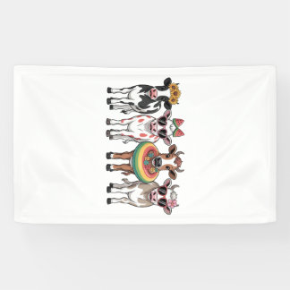 Summer Cows PNG, Beach Farm Banner