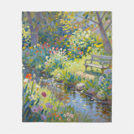Summer Creek Flowers  Fleecedecke