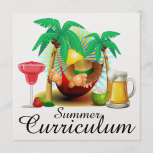 Summer Curriculum / Urlaub / Ruhestand Party Einladung