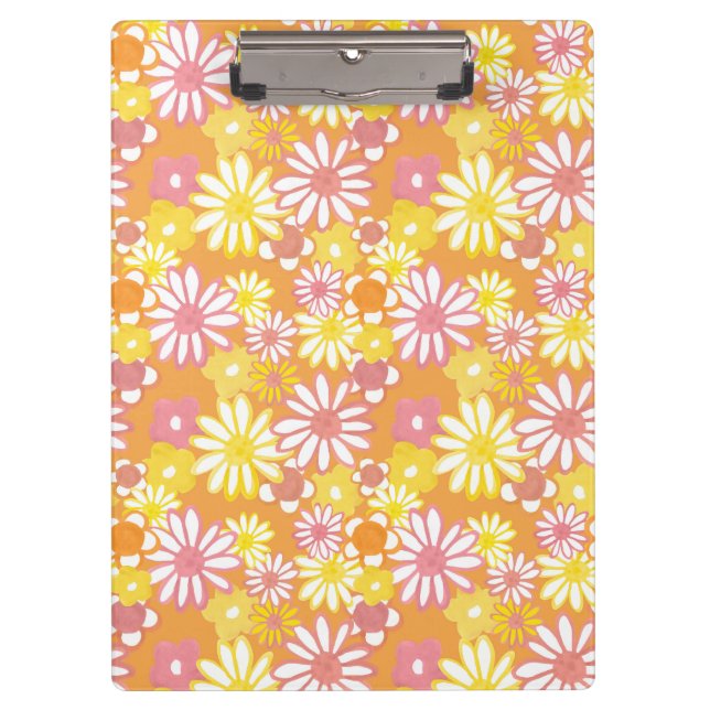 Summer Daisies Clipboard Klemmbrett (Vorderseite)